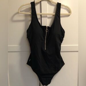 Captiva Black One Piece Bathing Suit EUC